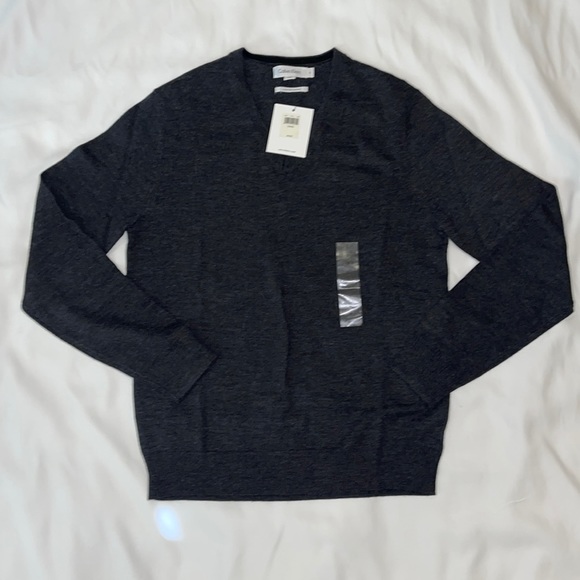 Calvin Klein Other - New CALVIN KLEIN Extra fine Merino Wool V-Neck Sweater